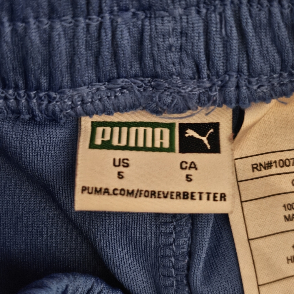 Puma Blue Kids Tee & Shorts Set with White Logo - Picture 5 of 8